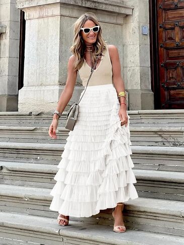 تنورات تول طويلة تول طابور تتنورات ذات الطبقات ذات الطبقات العالية in Kuwait