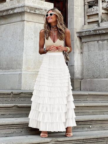 تنورات تول طويلة تول طابور تتنورات ذات الطبقات ذات الطبقات العالية in Kuwait