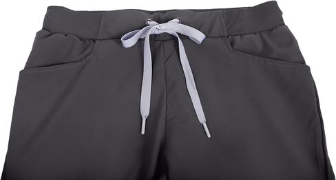 Minty Mint Women's Stylish Contrast Draw String Easy Wear Fit Lightweight Durable Stretchy Scrubs Jogger Pants Women Juniors Medical Scrub Nurse Doctor 7F3b Black M in Saudi Arabia