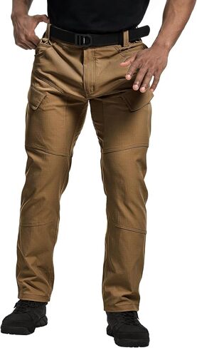 Tactical Pants Men's Flex Ripstop Water-Resistant Lightweight Stretch Cargo Trousers for EDC Outdoor Work Hiking in Saudi Arabia