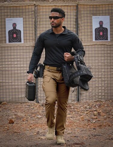 Tactical Pants Men's Flex Ripstop Water-Resistant Lightweight Stretch Cargo Trousers for EDC Outdoor Work Hiking in Saudi Arabia