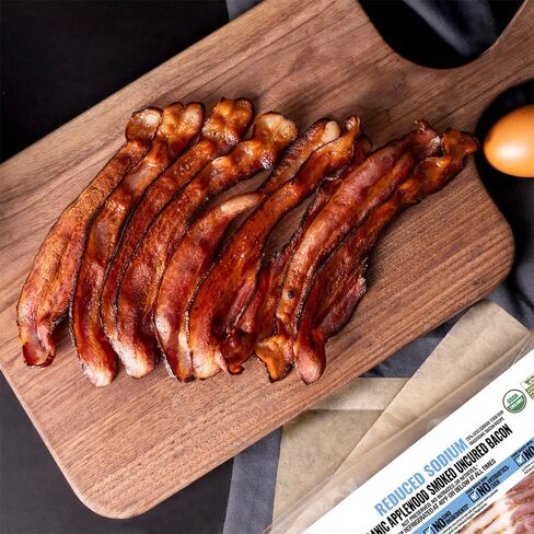 North Country Smokehouse Organic Organic Sodium Applewood مدخن لحم الخنزير المقدد غير المؤلم ، 8 أوقية in Saudi Arabia