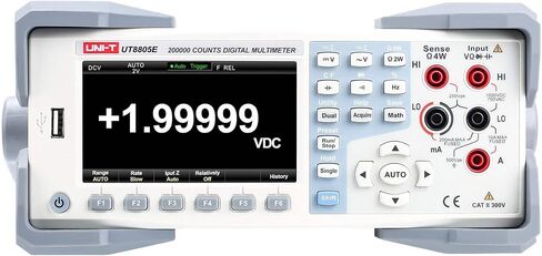Uni-T Benchtop MultiMeter UT8805E-5.5 رقم ، 4.3 في العرض ، النطاق التلقائي ، TRMS ، 199،999 التهم ، رمادي ، اختبار متعدد القياس in Kuwait