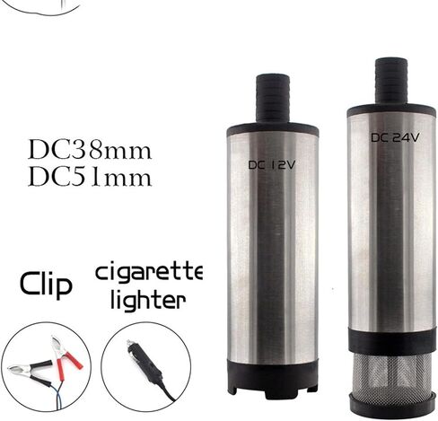 Bomba de agua de diafragma autocebante Electric Submersible Pump 12V Motor Suction Oil Water Pumps Stainless Steel Band Strainer(W38SS) in Saudi Arabia