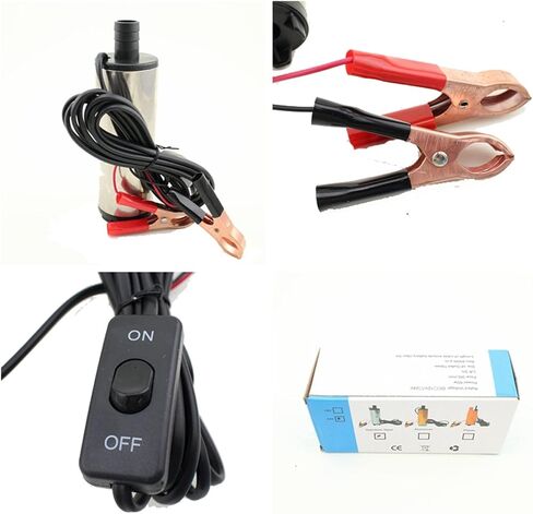Bomba de agua de diafragma autocebante Stainless Steel Submersible Pump 12V 24V Refueling Tool 38mm 51mm 30L/min(24V 51mm Cigarette) in Saudi Arabia
