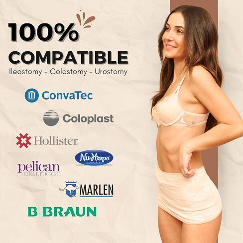 حقيبة Siil Osthoty الأغطية للنساء | خلسة التفاف العظمية للبطن | فتح الحزام العظمي ل stoma | urostomy | فغر اللفائفي | فغر القولون | حقيبة الخصر | صنع في الاتحاد الأوروبي in Kuwait