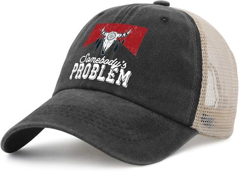 Somebody Problem Hat Men Vintage Hats for Women AllBlack Caps Trendy for Dancer in Saudi Arabia