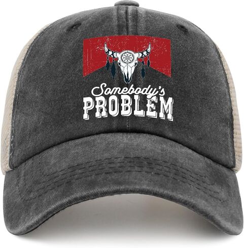 Somebody Problem Hat Men Vintage Hats for Women AllBlack Caps Trendy for Dancer in Saudi Arabia