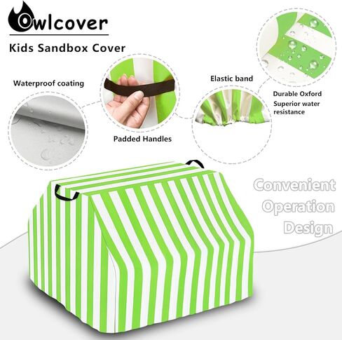 Owlcover Kids Sandbox Cover for Little Tikes Dirt Diggers Excavator Sandbox,Waterproof, Anti-UV Outdoor Toys Sandbox Cover,Cover Only in Saudi Arabia
