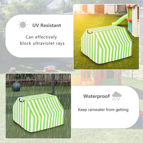Owlcover Kids Sandbox Cover for Little Tikes Dirt Diggers Excavator Sandbox,Waterproof, Anti-UV Outdoor Toys Sandbox Cover,Cover Only in Saudi Arabia