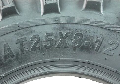 مجموعة من 4 إطارات ATV /UTV جديدة 2 من 25 × 8-12 الأمامي و 2 من 25x10-12 الخلفية /6PR P377 in Kuwait