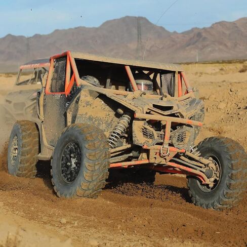 مجموعة من 4 إطارات ATV /UTV جديدة 2 من 25 × 8-12 الأمامي و 2 من 25x10-12 الخلفية /6PR P377 in Kuwait