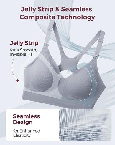 Momcozy Nursing Bras for Breastfeeding, Ribbed Maternity Bra with Racerback, Soft Stretchy Nursing Sports Bra for Yoga in Saudi Arabia