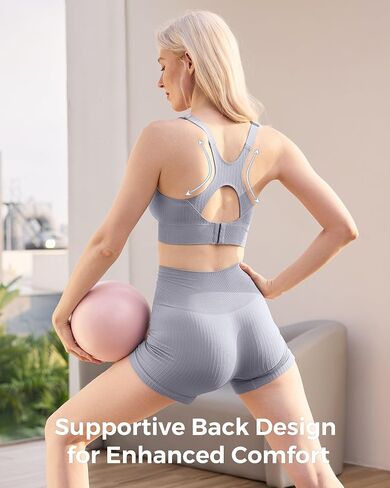 Momcozy Nursing Bras for Breastfeeding, Ribbed Maternity Bra with Racerback, Soft Stretchy Nursing Sports Bra for Yoga in Saudi Arabia