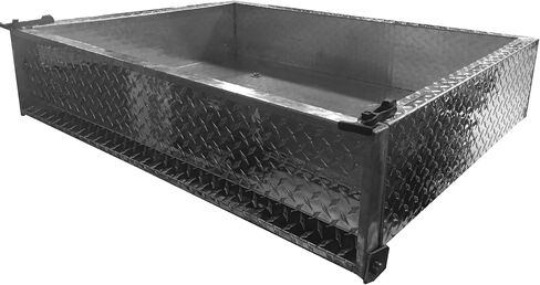 GTW Golf Cart Cargo Box | Universal Fit | Compatible with Club Car, EZGO, Yamaha and Other Makes & Models | Black Steel in Kuwait