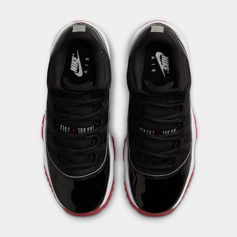 Air Jordan 11 Retro Low Low Bred School Lifestyle Shoes (Black/Red/White) in Saudi Arabia