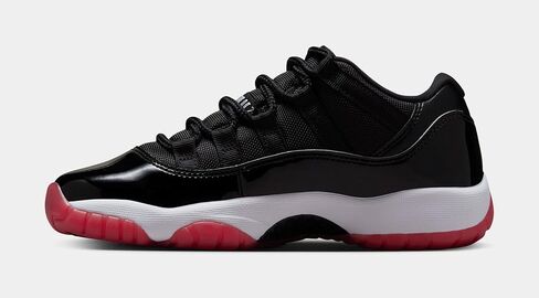 Air Jordan 11 Retro Low Low Bred School Lifestyle Shoes (Black/Red/White) in Saudi Arabia