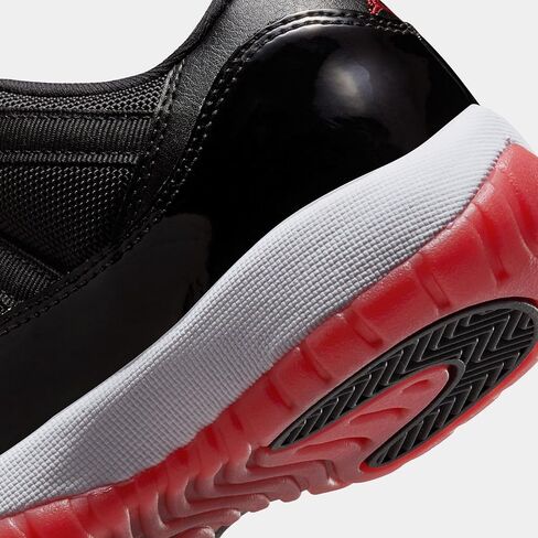 Air Jordan 11 Retro Low Low Bred School Lifestyle Shoes (Black/Red/White) in Saudi Arabia