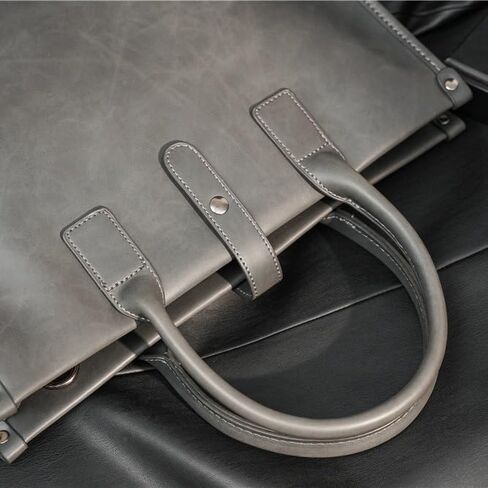 Men's Leather retro Business Briefcase Handbag Single Shoulder Crossbody Bag Office Bag in Saudi Arabia