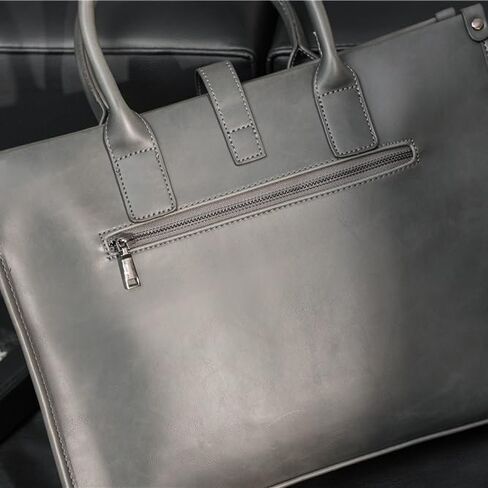 Men's Leather retro Business Briefcase Handbag Single Shoulder Crossbody Bag Office Bag in Saudi Arabia