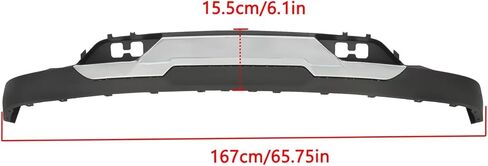 Front Pumper Valance + Chrome Skid Plate متوافق مع Silverado 1500 2016-2019 مع Z71 (ثقوب خطاف السحب مع لوحة التزلج) in Kuwait