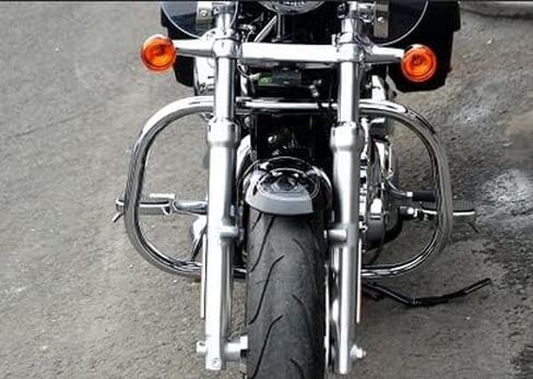 TCMT Engine Guard Highway Crash Bar Fits For Harley Sportster XL1200C XL1200S XL883C 1996-2003 Sportster 883 Hugger 1988-2003 Deluxe XLH883DLX 1988-1995 Roadster XLS XR 1000 1984-1985 in Kuwait