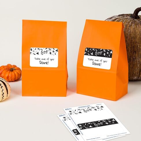 بطاقات أسماء فنية على شكل جمجمة Avery Halloween، تصميم جمجمة، بدون رفع، بدون تجعيد، كتابة يدوية فقط، 36 بطاقة اسم in Saudi Arabia