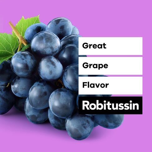 Robitussin Children Cough and Consction DM ، Medicine Cough for Kids ، Flugh Grape - 4 Fl Oz Bottle ، 300318715130 in Kuwait