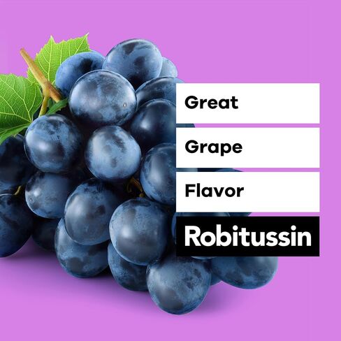 Robitussin Cough and Chest Congestion DM, Children's Cough Medicine, Grape Flavor - 4 Fl Oz x 3 in Kuwait