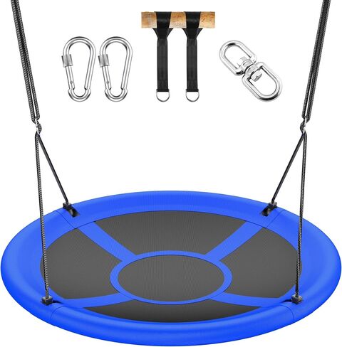 Everyfun 43 Inch Saucer Tree Swing for Kids Adults 700lbs Capacity Orange in Kuwait