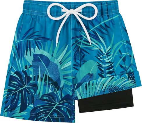Sarfel Boys Swim Trunks with Compression Liner Kids Bathing Suits Boys Board Shorts Quick Dry Teen Swim Trunks Boy Swimsuit in Saudi Arabia