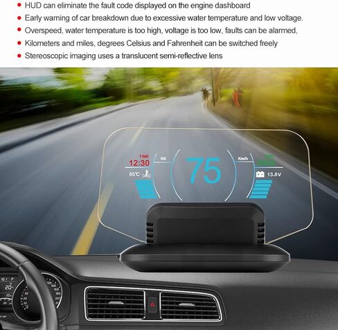 Car HUD, Head Up Display, OBD2 Gauge Display, C1 OBD2 and GPS LED OBD Car HUD Head up Display Speedometer Projector System Diagnostic Tool in Saudi Arabia