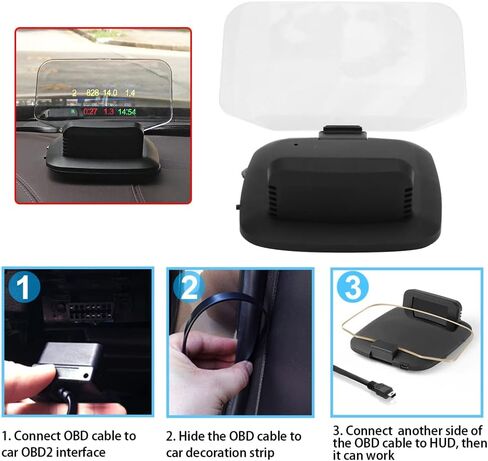 Car HUD, Head Up Display, OBD2 Gauge Display, C1 OBD2 and GPS LED OBD Car HUD Head up Display Speedometer Projector System Diagnostic Tool in Saudi Arabia