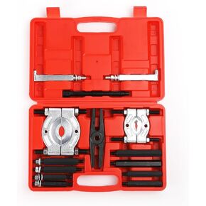14PCS Bearing Puller Set , Bearing Separator Puller, 5 Ton Capacity Bearing Separator Wheel Hub Axle Puller Set Pinion Wheel Bearing Removal Kit, 2" and 3" Jaws, Wheel Hub Axle Puller Set (red) in Kuwait