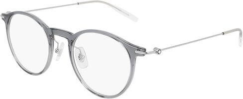 Montblanc Pantos Eyeglasses MB0099O 001 الرمادي/الفضة/الشفافة 48 مم 0099 in Saudi Arabia