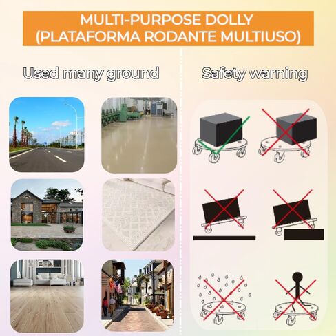 Furniture Dolly Furniture Movers Equilateral Tri-Dolly Wood Platform Dolly 4 Pack, 300 lbs Load Capacity Per Set Heavy Duty Wood Furniture Dolly, Multifunctional Movers Carrier with 3 Wheels in Saudi Arabia