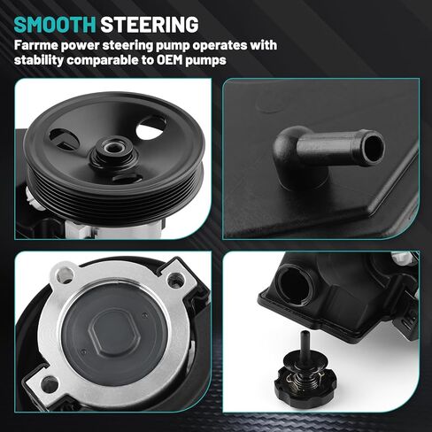 20-38771 Power Steering Pump with Pulley Reservoir Assembly Fit for Jeep-Cherokee 1996-2001,for Jeep-TJ 1997-2003,for Jeep-Wrangler 4.0L Automotive Replacement Power Steering Pumps 52087871 in Saudi Arabia