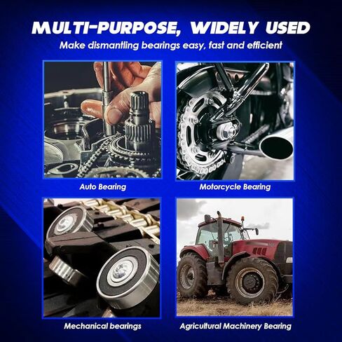 14PCS Bearing Puller Set , Bearing Separator Puller, 5 Ton Capacity Bearing Separator Wheel Hub Axle Puller Set Pinion Wheel Bearing Removal Kit, 2" and 3" Jaws, Wheel Hub Axle Puller Set (red) in Kuwait