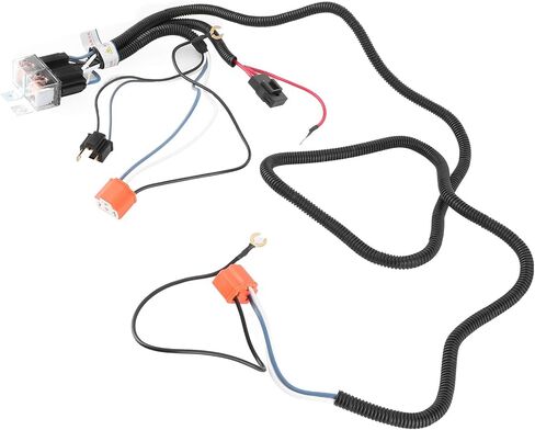 Headlight Relay Wiring Harness Kit for Enhanced Brightness and Vehicle Compatibility in Saudi Arabia