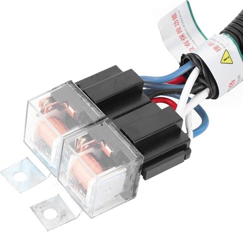 Headlight Relay Wiring Harness Kit for Enhanced Brightness and Vehicle Compatibility in Saudi Arabia