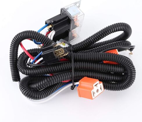 Headlight Relay Wiring Harness Kit for Enhanced Brightness and Vehicle Compatibility in Saudi Arabia