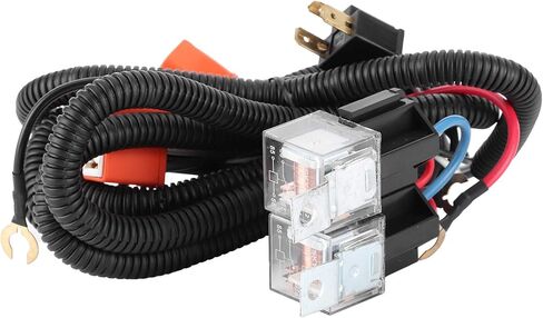 Headlight Relay Wiring Harness Kit for Enhanced Brightness and Vehicle Compatibility in Saudi Arabia