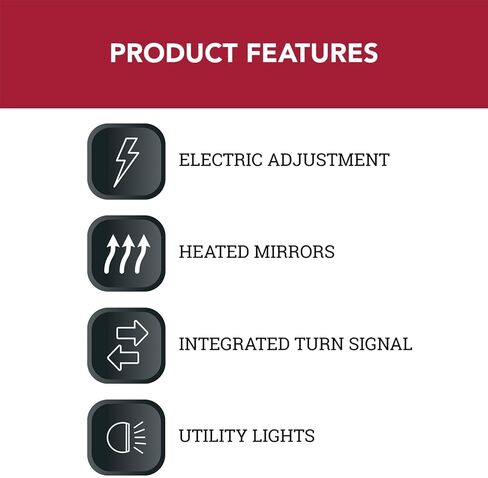زوج من مرآة السحب من تريل ريدج، مزود ببركة ساخنة، باللون الأسود للرحلة الاستكشافية in Kuwait