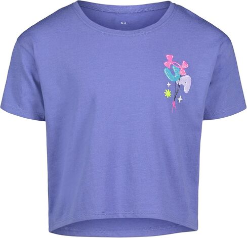 Under Armour Girls' Short Sleeve Shirt, Crewneck, Lightweight and Breathable in Saudi Arabia