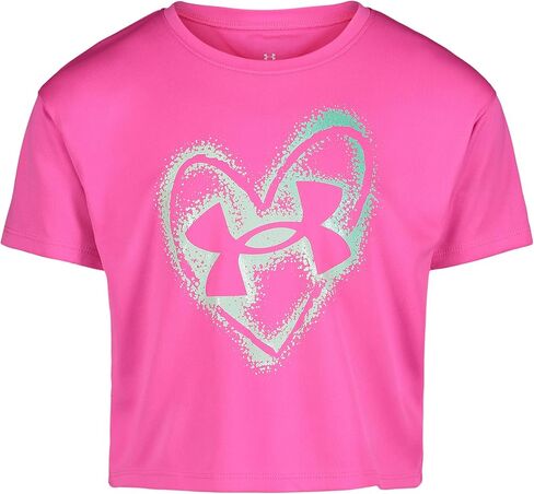 Under Armour Girls' Short Sleeve Shirt, Crewneck, Lightweight and Breathable in Saudi Arabia