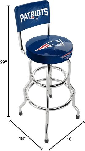 ARCADE1UP NFL Blitz High Back Stool with Adjustable Height and Swiveling Padded Seat (Buffalo Bills) in Saudi Arabia