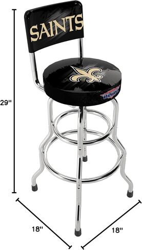 ARCADE1UP NFL Blitz High Back Stool with Adjustable Height and Swiveling Padded Seat (Buffalo Bills) in Saudi Arabia