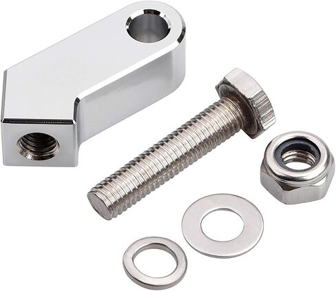 Chrome Headlight Lamp Mount Bracket Universal Motorcycle Motorbike Headlight Mounting Block for Harley Sportster Touring Choppers Cafe Racer in Saudi Arabia