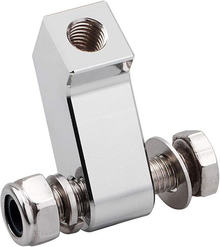 Chrome Headlight Lamp Mount Bracket Universal Motorcycle Motorbike Headlight Mounting Block for Harley Sportster Touring Choppers Cafe Racer in Saudi Arabia
