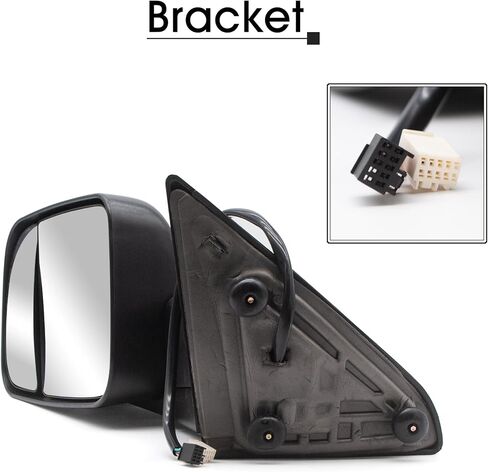NEYASU Pair Towing Mirrors fit for 2009-2018 Dodge Ram 1500 2010-2018 Ram 2500 3500 Turn Signal Light Power Heated Puddle Lamp Temperature Sensor Manual Flip Up Tow Mirror Black Cap LH RH in Saudi Arabia